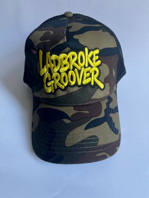 Camo Gold/Yellow Embroidered Ladbroke Groover Cap