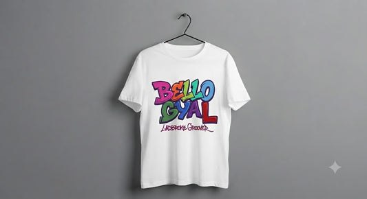 Bello Gyal White & Black T-Shirt