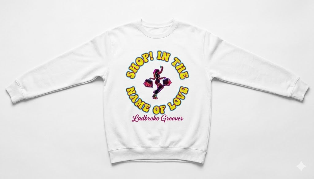 Shop in the name of love sweat shirt