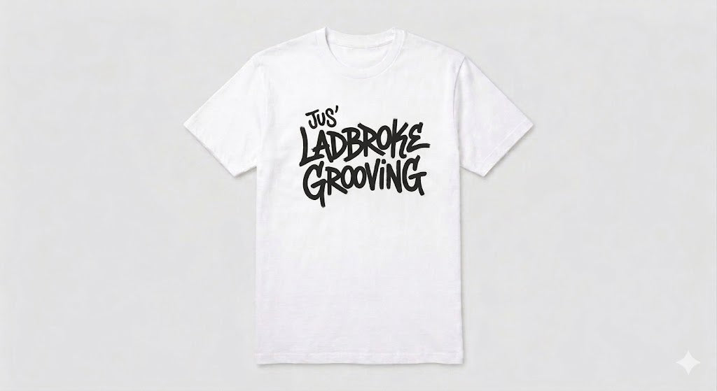 Jus black grooving t-shirt