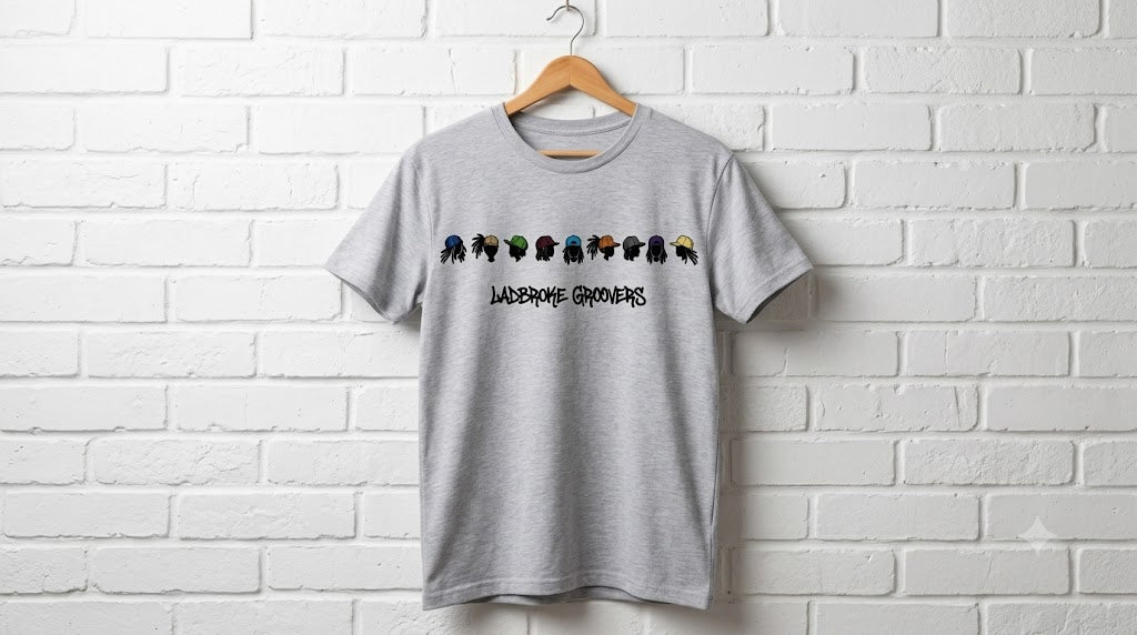 groovers short sleeve White & Grey T shirt