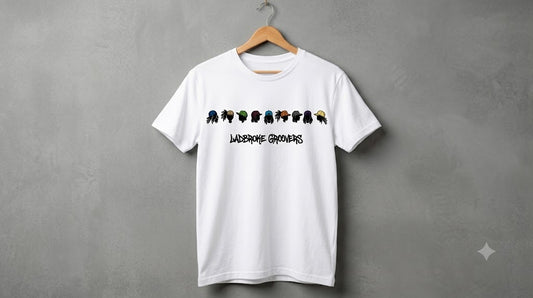 groovers short sleeve White & Grey T shirt