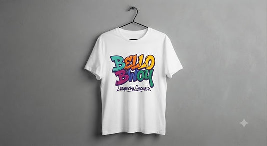 Bello  Bwoy White & Grey t shirt