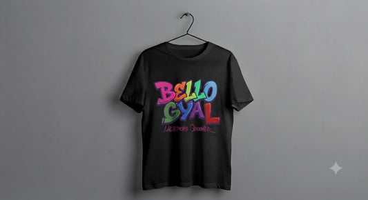 Bello Gyal White & Black T-Shirt