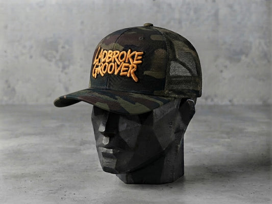 Camo Gold/Yellow Embroidered Ladbroke Groover Cap