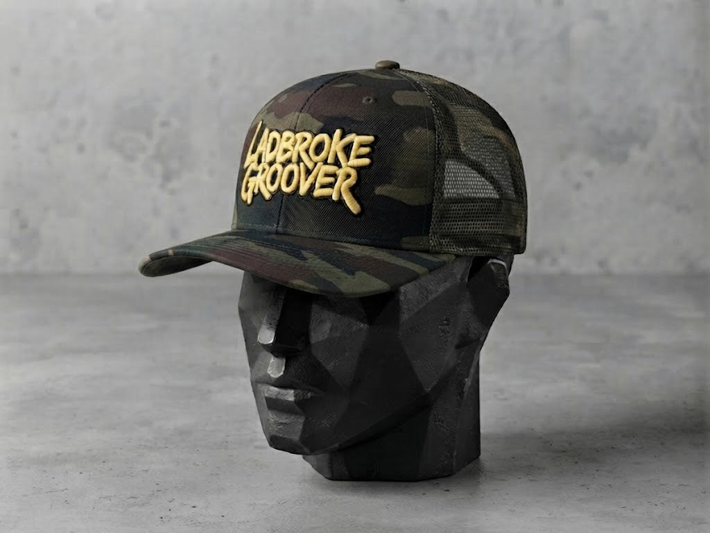 Camo Gold/Yellow Embroidered Ladbroke Groover Cap